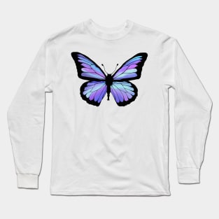 Cool Color Butterfly Long Sleeve T-Shirt